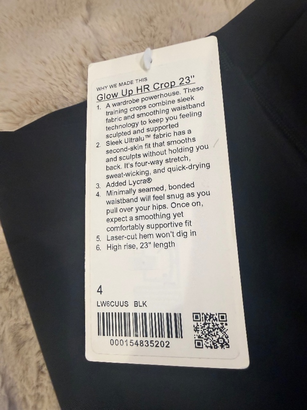 New Lululemon Glow UP HR 23" Capri